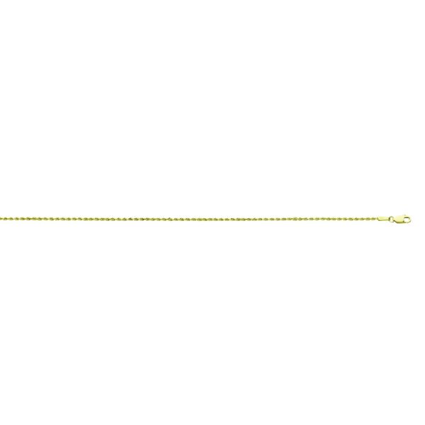 14K Yellow Gold 1.5mm Diamond Cut Rope<br />006-012