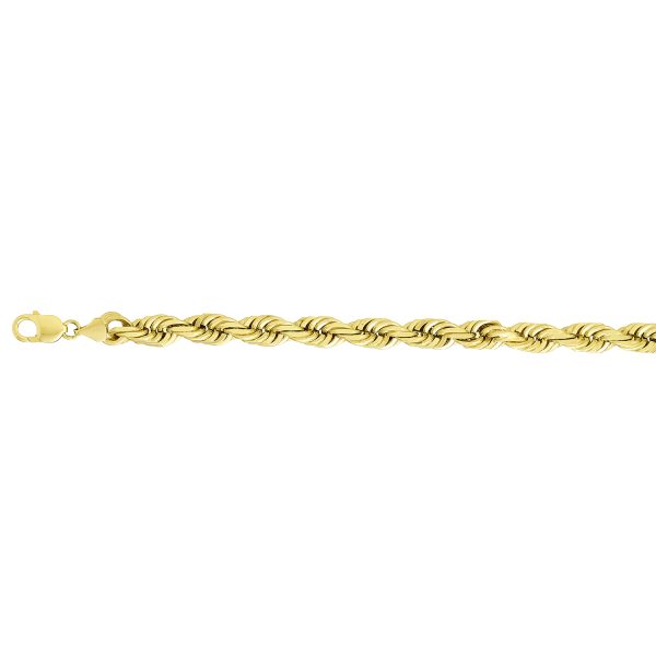 14K Yellow Gold 12.0mm Diamond Cut Rope <br />006-130