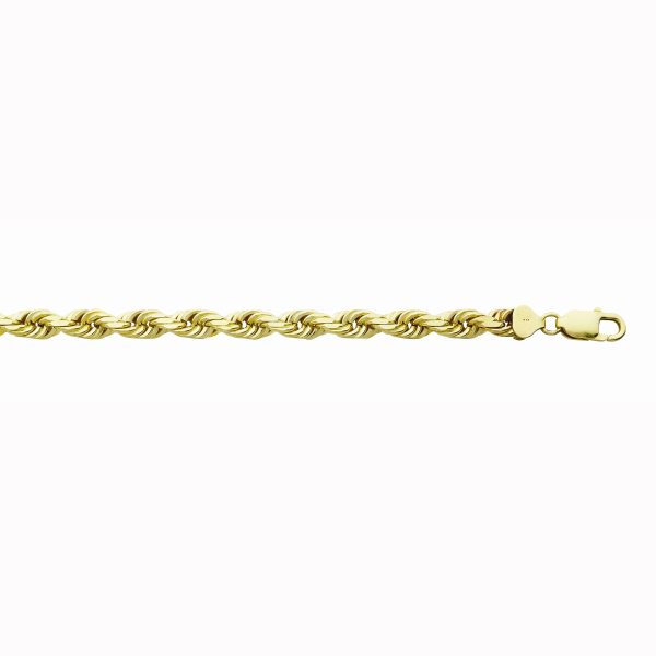 10K Yellow Gold 8.8mm Diamond Cut Rope<br />007-100