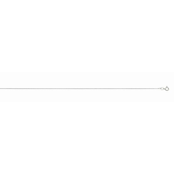 18K White Gold 0.6mm Box Chain <br />18-040W