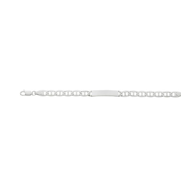 Sterling Silver Anti-Tarnish 8.0mm Marine Link ID Braclet <br />IDM-200