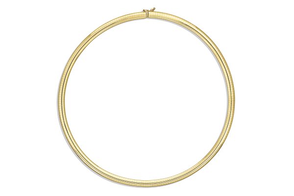 14K Yellow Gold 6mm Omega <br />100-006
