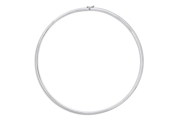 14K Yellow/White Reversible 4mm Omega <br />102-004 - Image 3