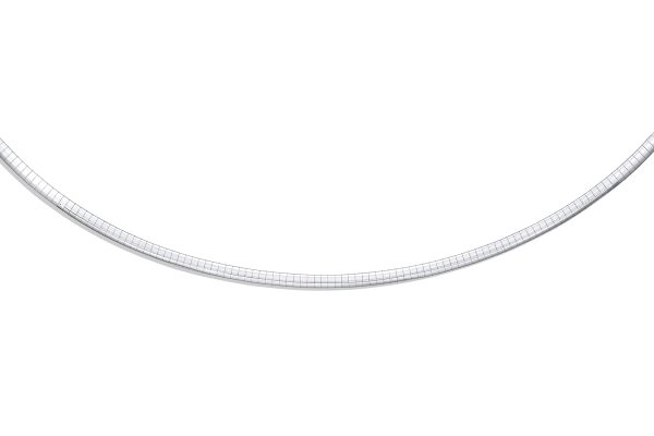 14K Yellow/White Reversible 4mm Omega <br />102-004 - Image 2