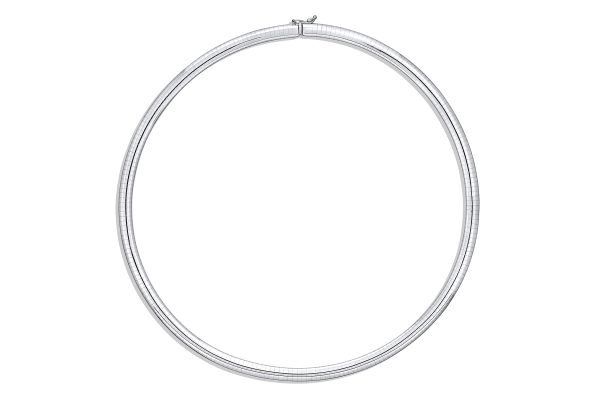 14K Yellow/White Reversible 6mm Omega <br />102-006 - Image 3