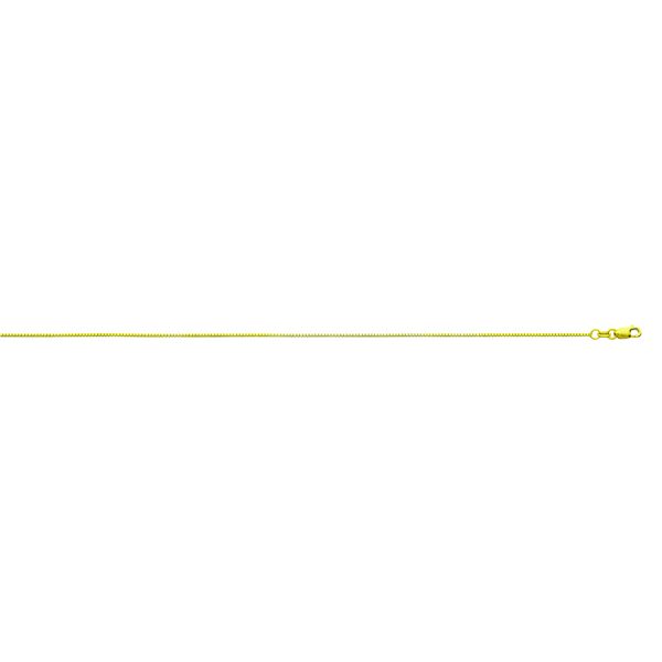 18K Yellow Gold 0.7mm Box Chain <br />18-045Y