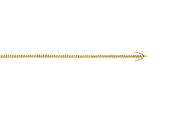 18K Yellow Gold 3.9mm Solid Miami Cuban Link <br />18-132