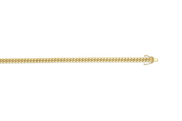 18K Yellow Gold 6.1mm Solid Miami Cuban Link <br />18-134