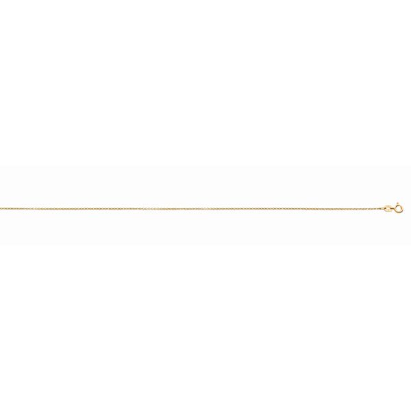18K Rose Gold 1.0mm Round Cable Chain <br />18-140R