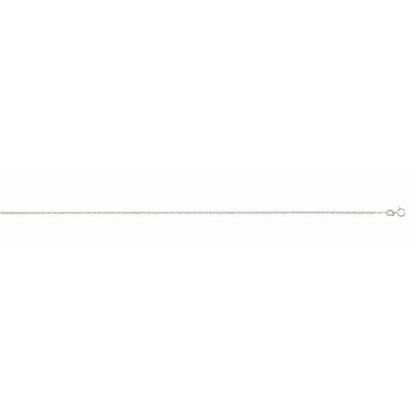 18K White Gold 1.5mm Round Cable Chain <br />18-142W