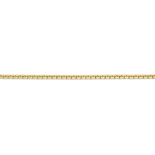 18K Yellow Gold 2.5mm Solid Round Box Chain <br />18-250