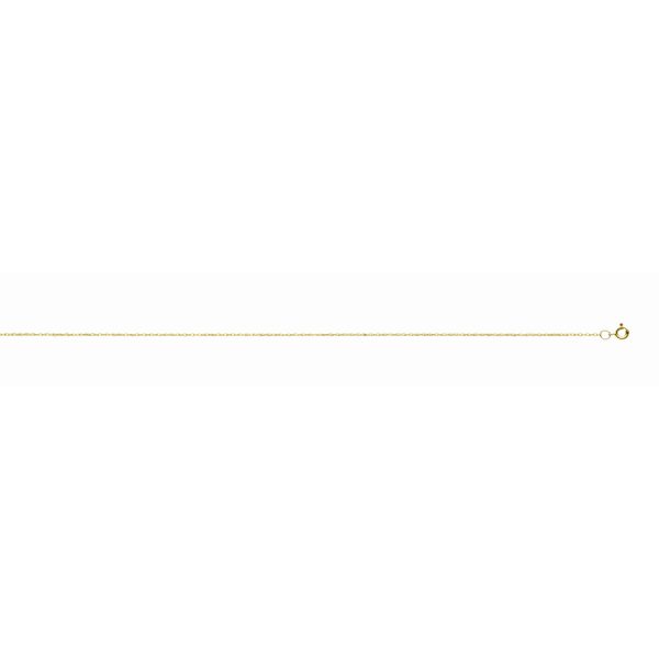 14K Yellow Gold 5R Promotional Carded Chain <br />200-002-16