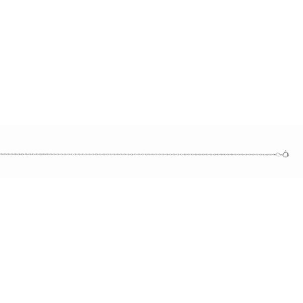 10K White Gold 8R Promotional Carded Chain <br />201-021-16