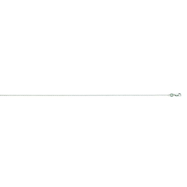 10K White Gold 0.95mm Diamond Cut Cable Chain <br />219-000