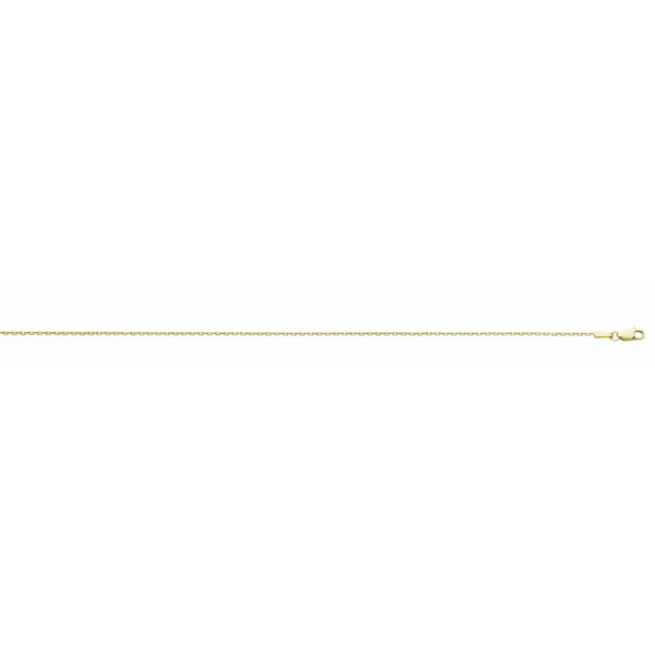 14K Yellow Gold 1.5mm Diamond Cut Cable Chain <br />220-141