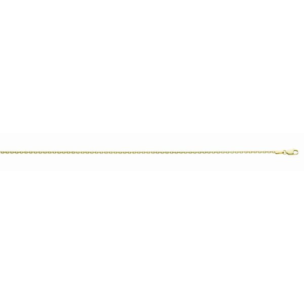 14K Yellow Gold 1.7mm Diamond Cut Cable Chain <br />220-142
