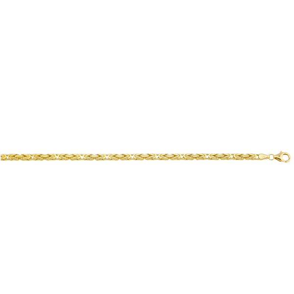 14K Yellow Gold 3.0mm Byzantine Chain  <br />220-360