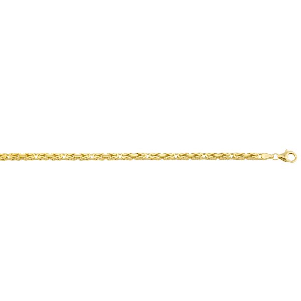 14K Yellow Gold 3.5mm Byzantine Chain <br />220-361