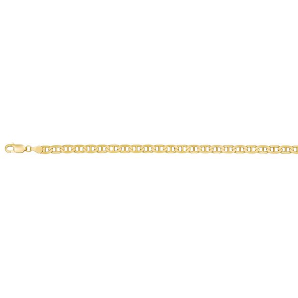 14K Yellow Gold 4.5mm Flat Marine Link <br />220-450