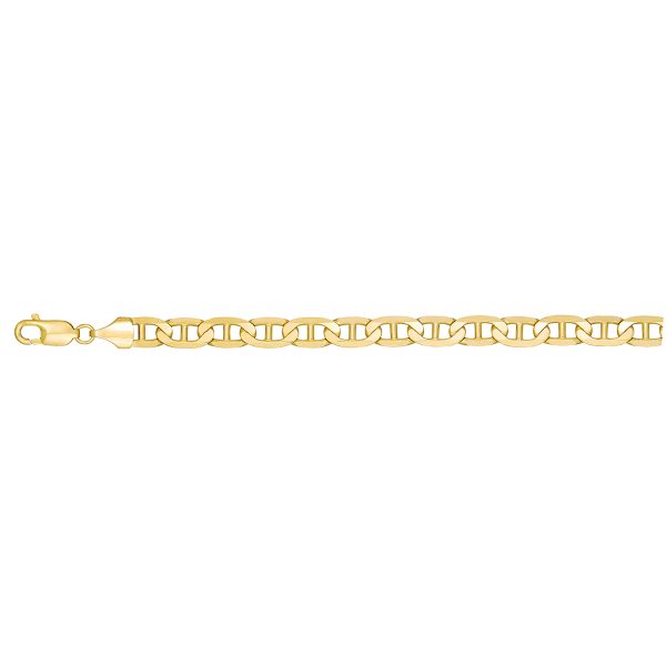 14K Yellow Gold 7.4mm Flat Marine Link <br />220-700