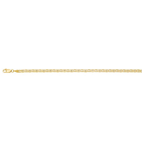 10K Yellow Gold 3.0mm Flat Marine Link <br />221-030