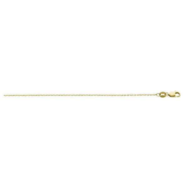 10K Yellow Gold 1.5mm Diamond Cut Cable Chain <br />221-141