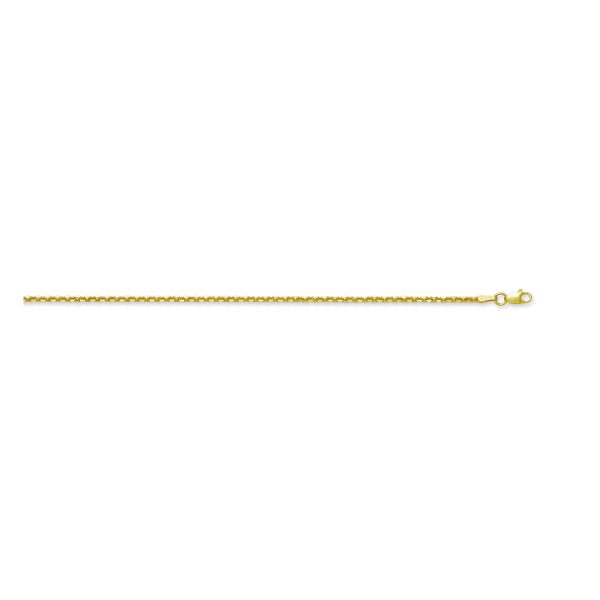 10K Yellow Gold 1.7mm Diamond Cut Cable Chain <br />221-142