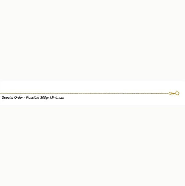 14K Yellow Gold 0.45mm Box Chain <br />256-035