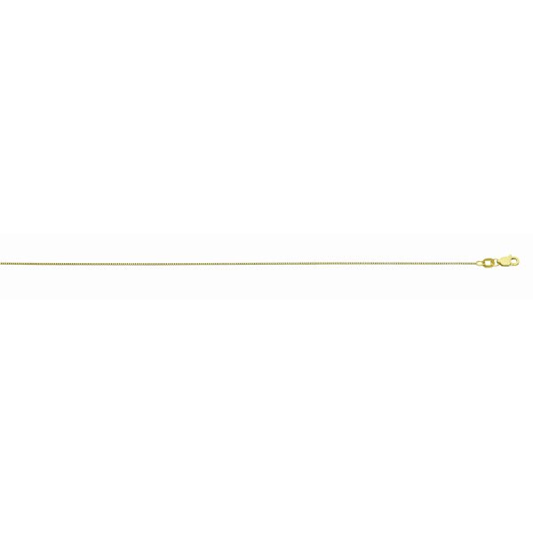 14K Yellow Gold 0.67mm Box Chain <br />256-045