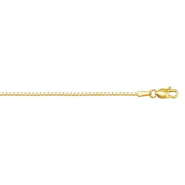 10K Yellow Gold 1.1mm Box Chain <br />257-078