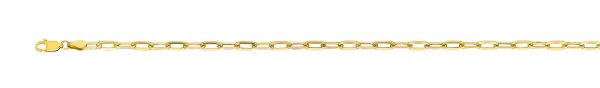 14K Yellow Gold 3.6mm Semi-Solid Paperclip Chain <br />292-100