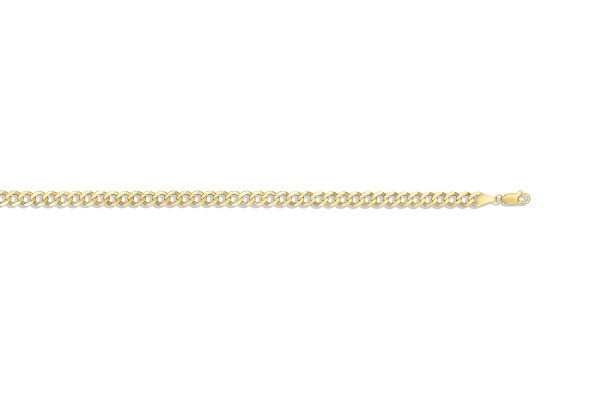 14K Yellow Gold 5.95mm Solid Curb Link <br />304-150