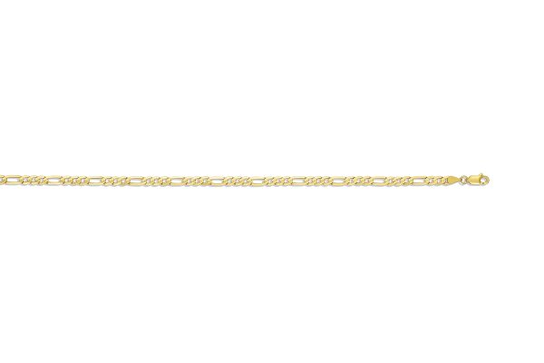 14K Yellow Gold 3.9mm Figaro Link <br />306-100