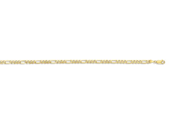 14K Yellow Gold 4.55mm Figaro Link <br />306-120