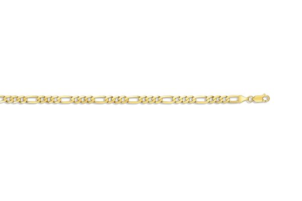 14K Yellow Gold 5.35mm Figaro Link <br />306-150