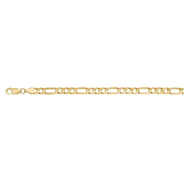14K Yellow Gold 6.2mm Figaro Link <br />306-160