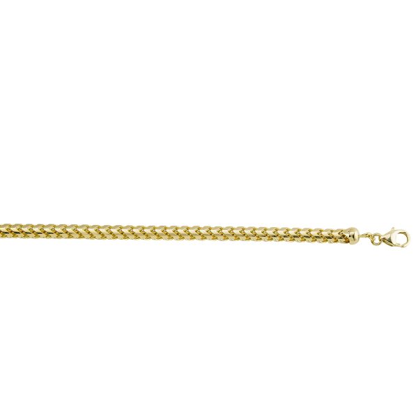 14K Yellow Gold 4.8mm Solid Franco Chain <br />312-160