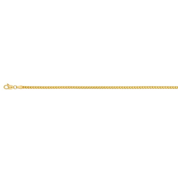 10K Yellow Gold 2.3mm Solid Franco Chain <br />313-080