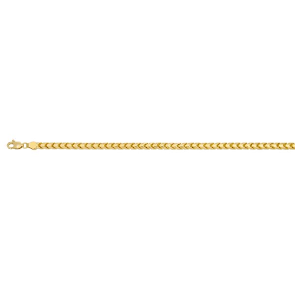 10K Yellow Gold 3.65mm Solid Franco Chain <br />313-120