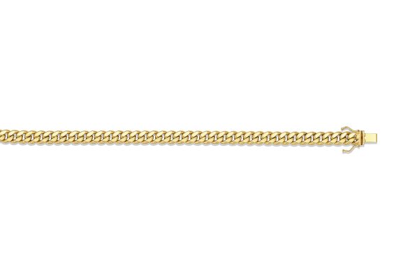 14K Yellow Gold 7.6mm Semi-Solid Miami Cuban Link <br />364-200