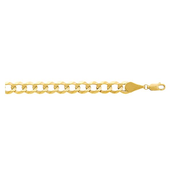 10K Yellow Gold 14.2mm Curb Link <br />371-350