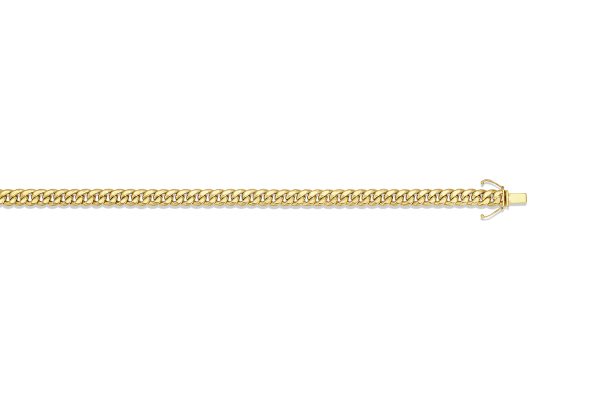 10K Yellow Gold 6.7mm Semi-Solid Miami Cuban Link <br />383-180