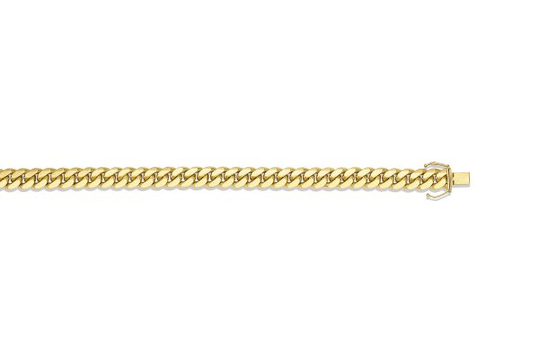 14K Yellow Gold 9.2mm Solid Miami Cuban Link <br />394-139
