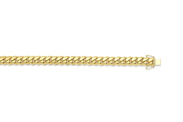 10K Yellow Gold 11.5mm Solid Miami Cuban Link <br />397-141