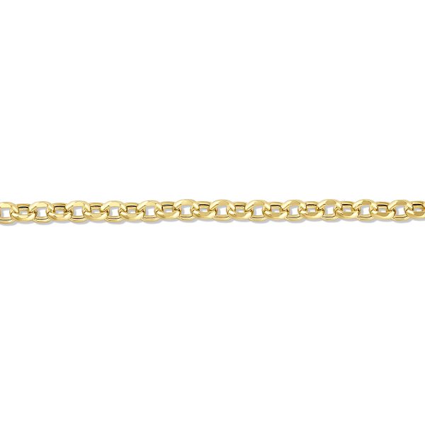 14K Yellow Gold Diamond Cut 5.2mm Bold Fancy Rolo <br />420-223