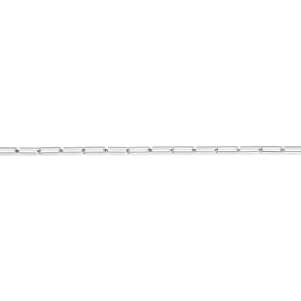 14K White Gold 2.1mm Paperclip Chain <br />432-055