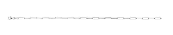 14K White Gold 3.6mm Paperclip Chain <br />432-085