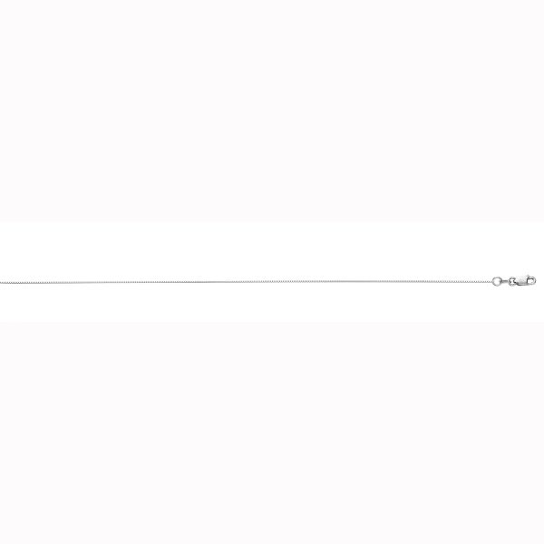 14K White Gold 0.51mm Box Chain  <br />456-041