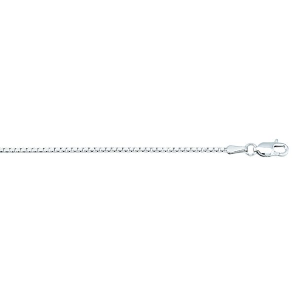 10K White Gold 1.1mm Box Chain <br />457-078