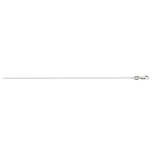 10K White Gold 1.5mm Diamond Cut Cable Chain <br />461-019